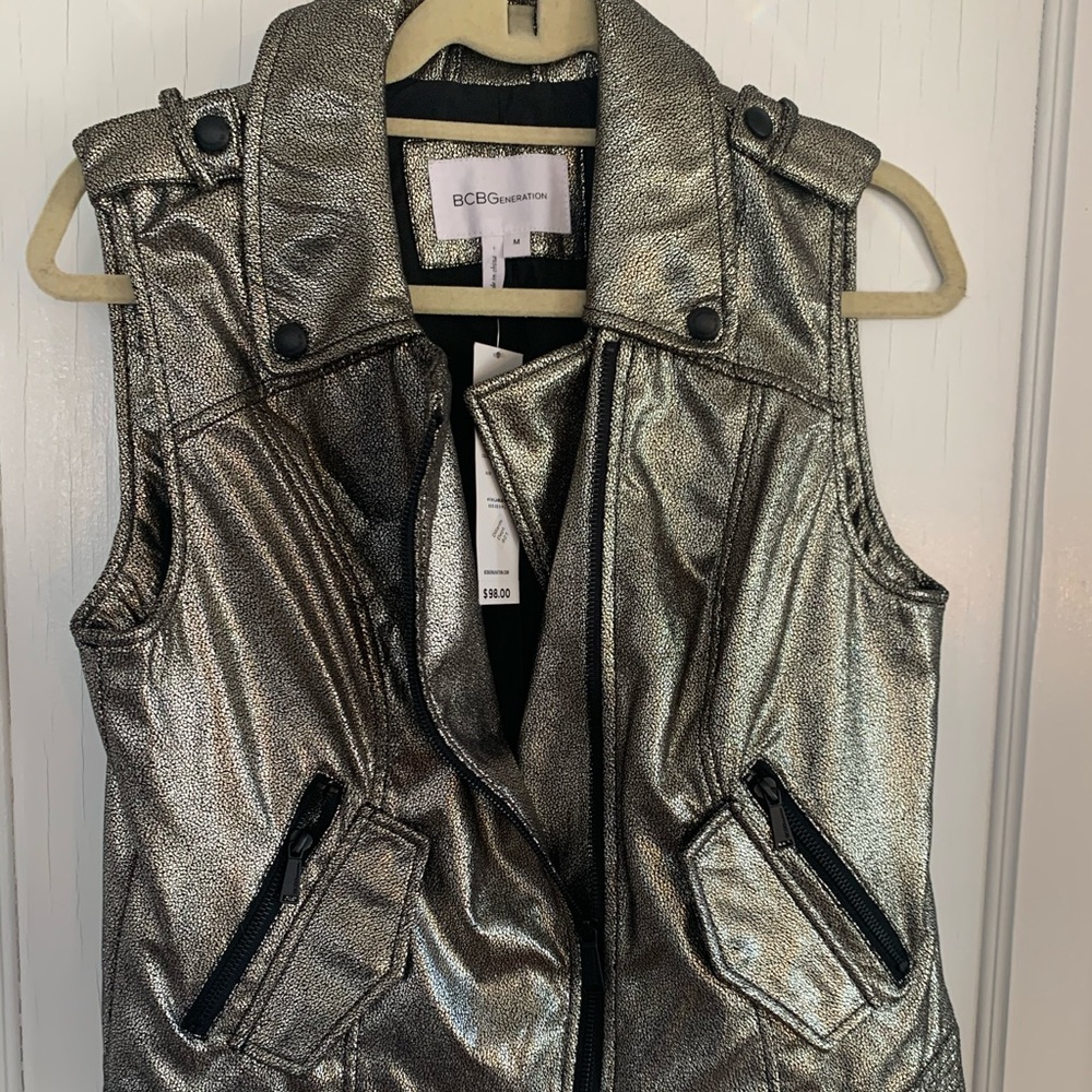 BCBGeneration Silver Vest